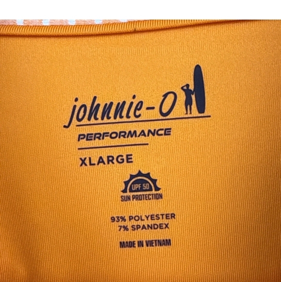 johnnie-O Men's Coco Cola Cream Soda Striped Polo Shirt XL - Picture 3 of 5